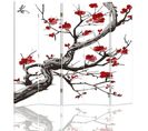 Paravent Cerisier Japonais  Élégance Et Sérénité Zen 180 X 150 Cm - 1 Face Déco Blanc