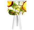 Lampe De Chevet Bois Multicolore 30x30x45cm