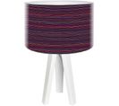 Lampe De Chevet Bois Violet 30x30x45cm