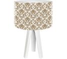 Lampe De Chevet Bois Beige 30x30x45cm