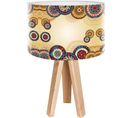 Lampe De Chevet Bois Multicolore 30x30x45cm