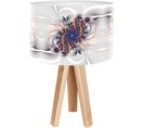 Lampe De Chevet Bois Multicolore 30x30x45cm