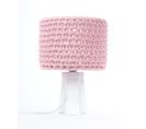 Lampe De Chevet Bois Rose 24x24x35cm