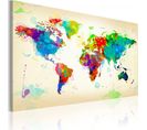 Tableau Toutes Les Couleurs Du Monde 120 X 80 Cm Multicolore