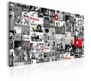 Tableau Banksy Art De Rue 120 X 80 Cm Gris