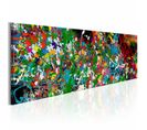 Tableau Puzzle Artistique 135 X 45 Cm Multicolore