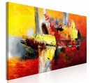 Tableau Espace Libre Étroit 150 X 50 Cm Jaune