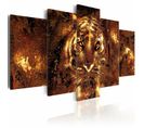 Tableau Tigre D'or 200 X 100 Cm Marron