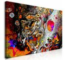 Tableau Peindre L'univers Large 120 X 60 Cm Multicolore