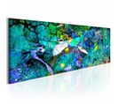 Tableau Jungle De Saphir 135 X 45 Cm Bleu