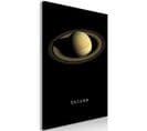 Tableau Saturne Vertical 40 X 60 Cm Noir
