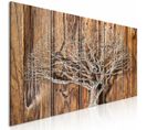 Tableau Arbre Chronique Étroit 200 X 80 Cm Marron