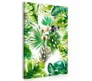 Tableau Ombre Tropicale Verticale 60 X 90 Cm Vert