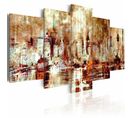 Tableau Ville Des Ombres 200 X 100 Cm Marron