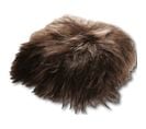 Coussin Peau De Mouton Marron 35x35