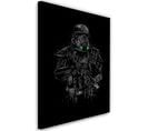 Tableau Star Wars Deathtrooper 70 X 100 Cm Noir