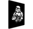 Tableau Star Wars Stormtrooper 70 X 100 Cm Noir