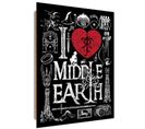 Tableau Bois Le Seigneur Des Anneaux I Love Middle Earth 50 X 70 Cm Noir