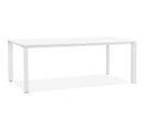 Table De Réunion Bois Blanc 200x74,5x100cm