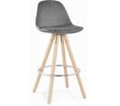 Tabouret Bar Bois Gris 41x41x87cm