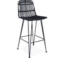 Chaise De Bar Cannage Couleur Noir H Assise 65cm