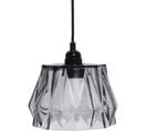 Lampe Suspendue Verre Gris 19x19x19cm