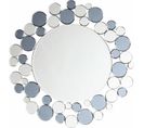 Miroir Mural Argent Et Gris D80