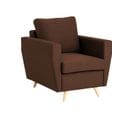 Fauteuil Tissu Marron 79x90x86cm