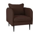 Fauteuil Tissu Marron 80x89x90cm