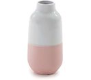 Vase Céramique Blanc Rose 15x15x30