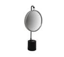 Miroir De Table Rond Noir Argent 13x30x65cm