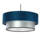 Suspension Duo Élégant Rond Ø 60 Cm Bleu