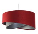 Suspension Tissu Rouge 50x50x23cm