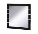 Lot De 3 Miroirs Lina Noir Et  Blanc Brillant