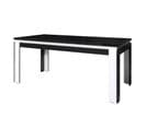 Table Salle à Manger Lina 160cm . Coloris Noir Et Blanc. Table 4 Personnes. Design Moderne.
