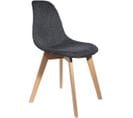 Chaise Scandinave En Maille Noire Orkney