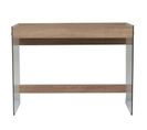 Bureau Design "vertz" 100cm Naturel et Transparent