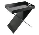 Table D'appoint "plateau Amovible" 48cm Noir
