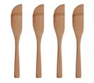 Lot De 4 Couteaux En Bambou "eco" 15cm Naturel