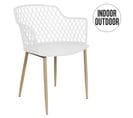 Fauteuil Pour Table De Jardin Design Malaga - Blanc