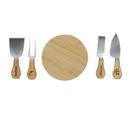 Coffret 4 Couteaux et Planche "orga" 14cm Naturel