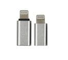 Lot De 2 Adaptateurs USB "port Lightning" 2cm Gris