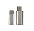 Lot De 2 Adaptateurs "usb Type C" 2cm Gris