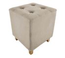 Pouf Carré Design "hippolyte" 35cm Beige