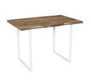 Table De Repas "forest" 110cm Naturel et Blanc