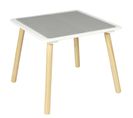 Table De Jeu Enfants "brique" 52cm Gris et Naturel