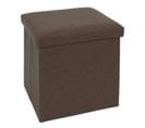 Pouf Coffre Pliable "anetto" 38cm Marron