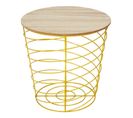 Table D'appoint Design "cyclone" 40cm Jaune