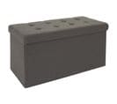 Banc Pliable et Coffre "eleonor" 76cm Gris