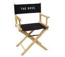 Chaise De Bureau "the Boss" 83cm Noir et Naturel